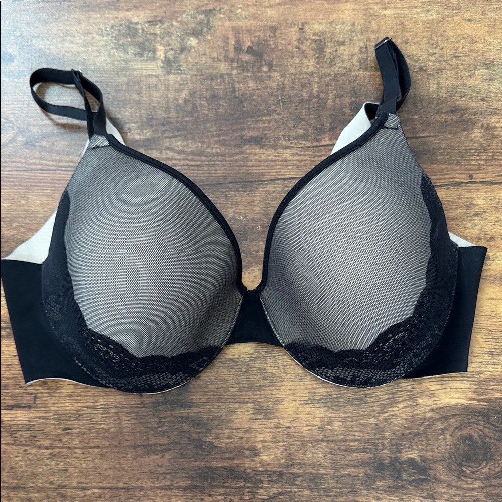 Soma Black and Tan Lace Bra